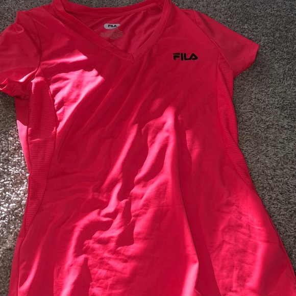 hot pink fila shirt